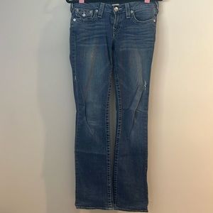 True Religion Joey Jeans Women's Size 27 RN 112790 CA 30427 Flare Low Rise